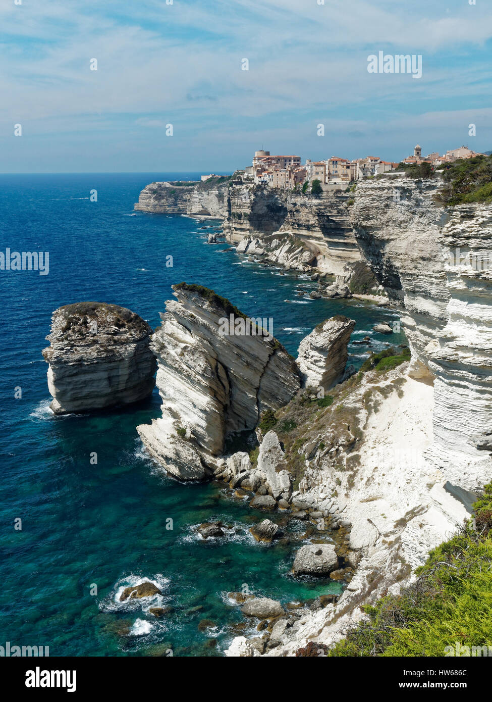 Frankreich, Korsika, Departement Corse-du-Sud, Corsica Küste Süd Region, Bonifacio. Stockfoto