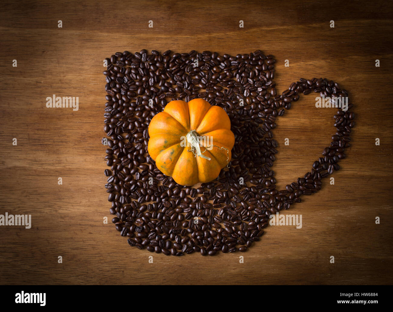 Kürbis Gewürz-Kaffee Stockfoto Kürbis Gewürz-Kaffee Stockfoto