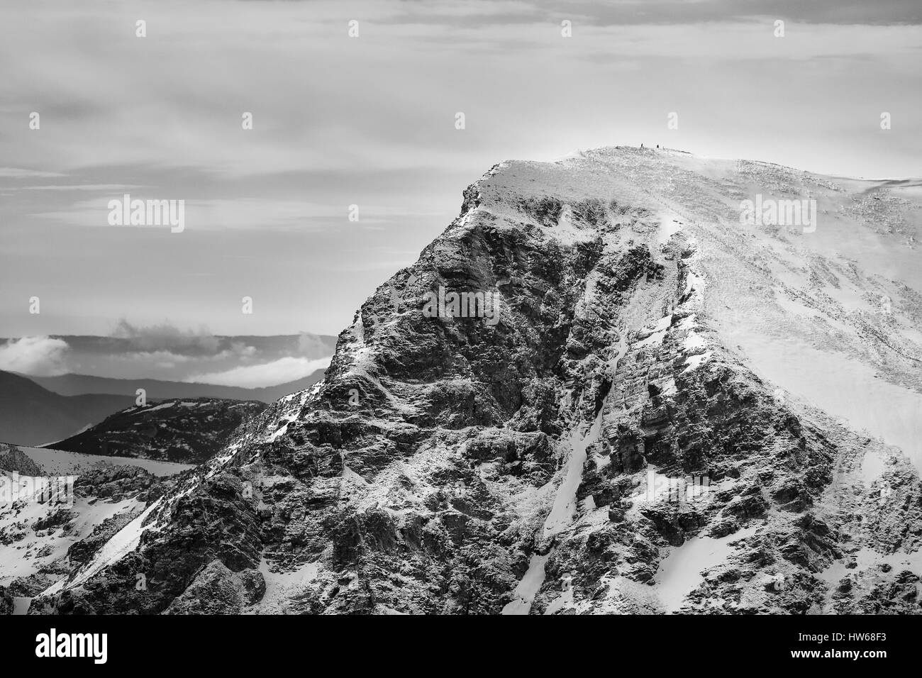 Mustallar Peak Ancares Region. Kantabrischen Gebirge, Nordspanien. Stockfoto