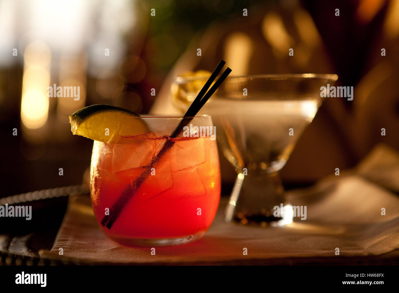 Cocktails in den Florida Keys Stockfoto