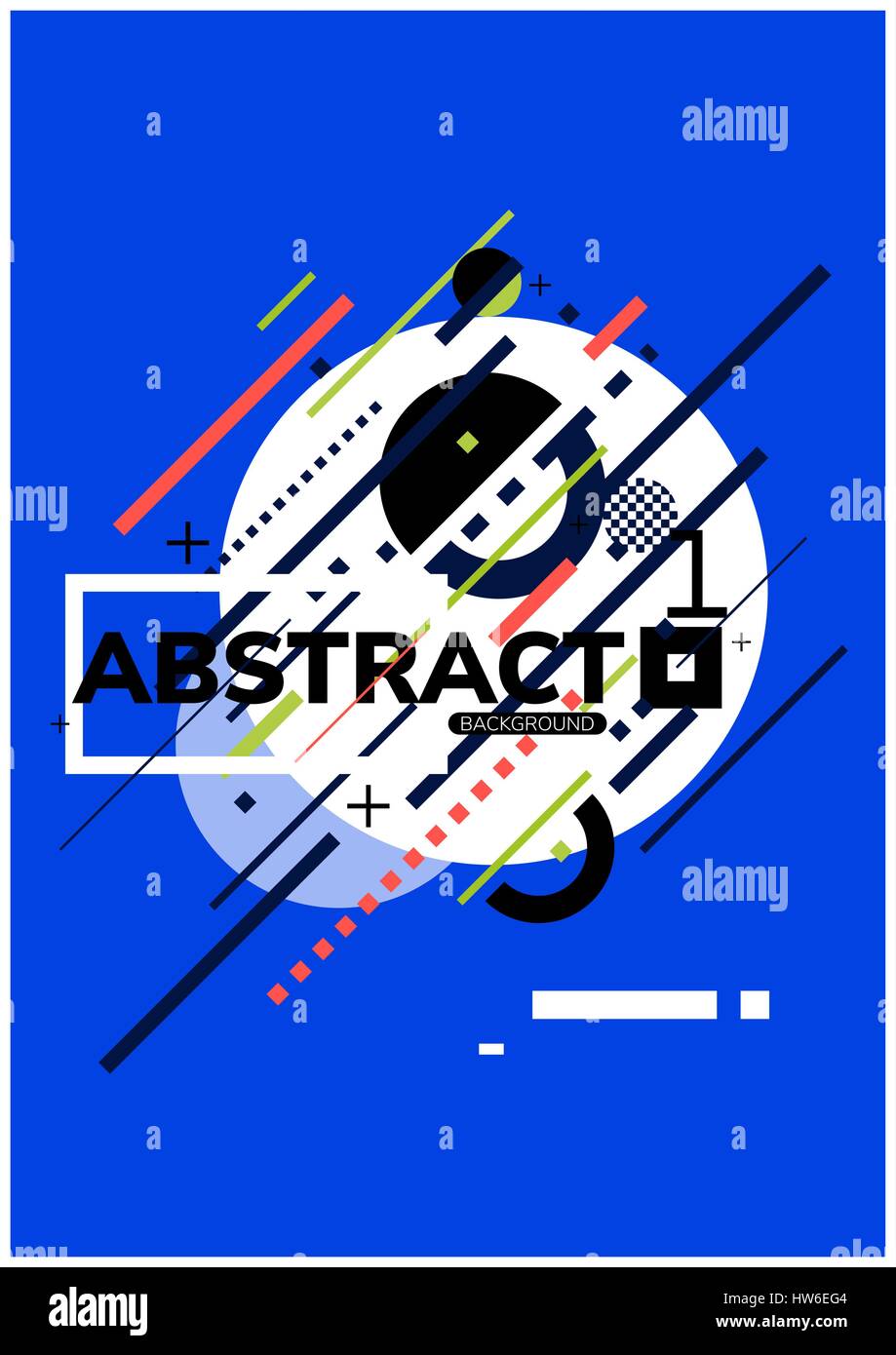 Abstrakte geometrische Poster Stock Vektor