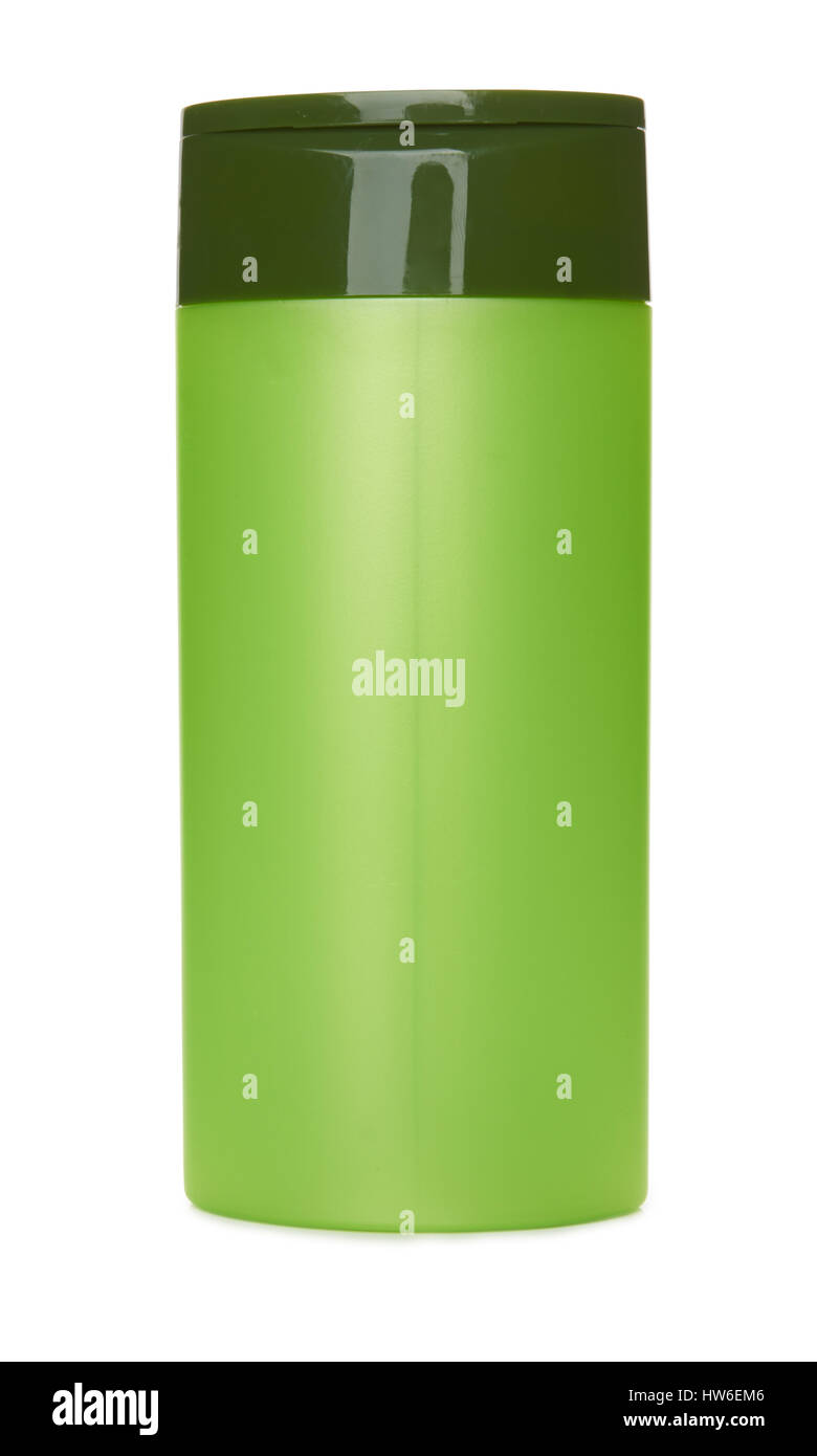 Grünen Container isoliert auf weißem Hintergrund Stockfoto
