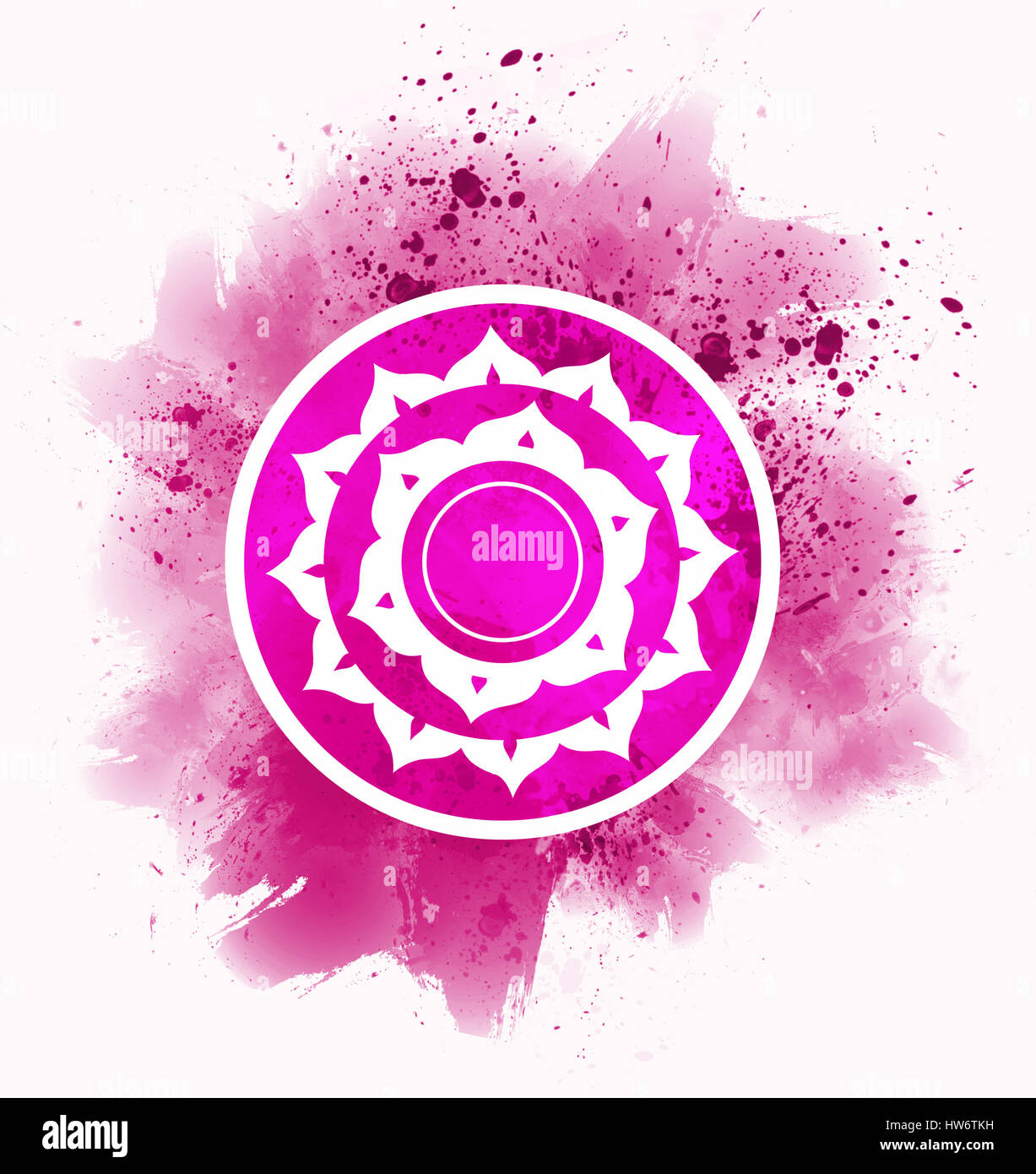 Sahasrara-Chakra-symbol Stockfoto