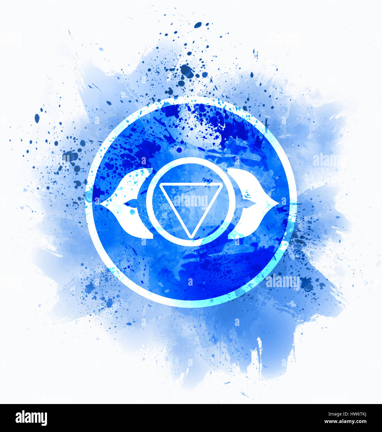 Ajna Chakra symbol Stockfoto