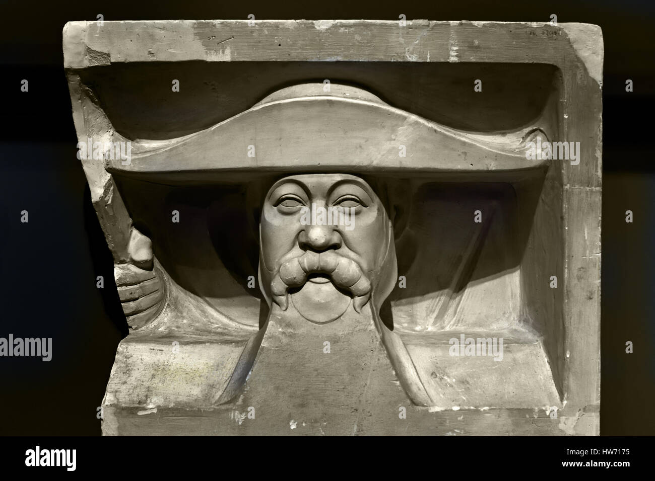 Niederländische Reliefs aus Kapstadt in Südafrika. Die Vereinigten ostindischen Company - VOC - Blütezeit - Niederländisch - Holland-The Niederlande (VOC wurde offiziell das erste börsennotierte Unternehmen der Welt) Stockfoto