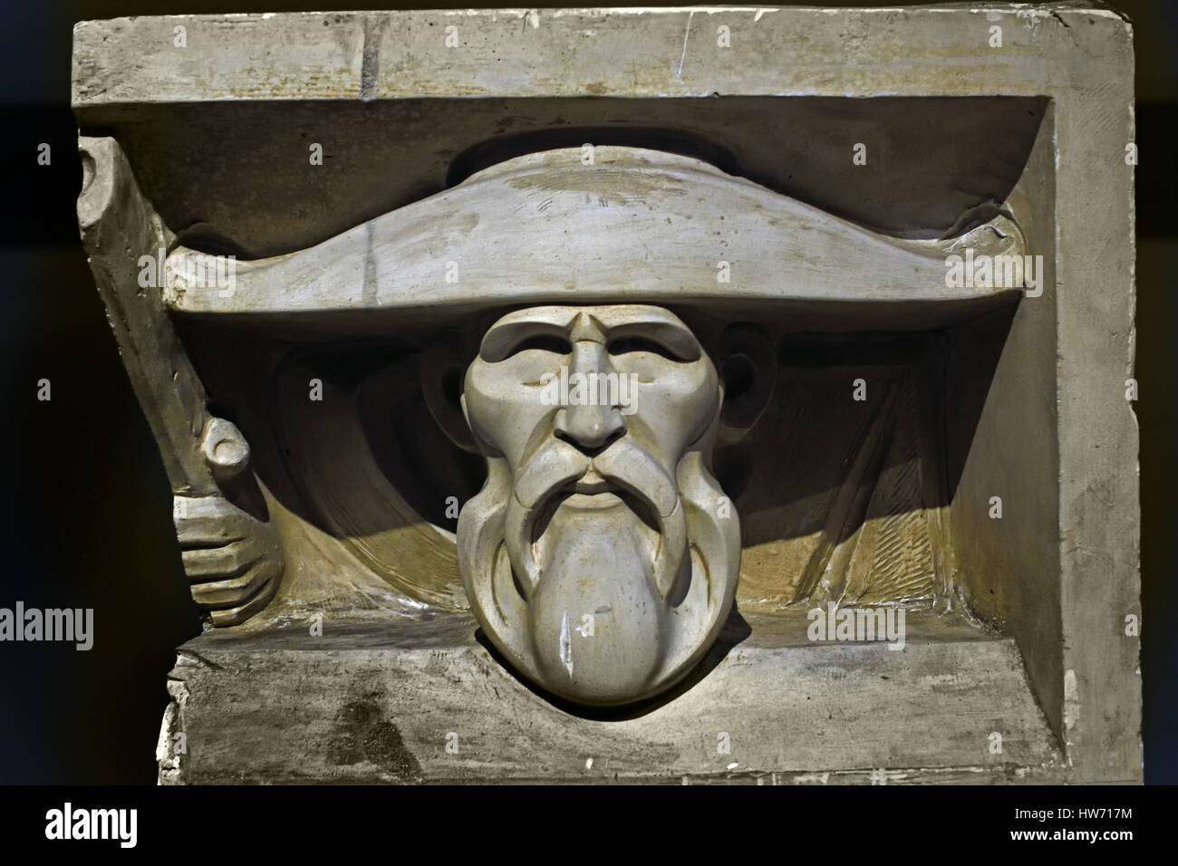 Niederländische Reliefs aus Kapstadt in Südafrika. Die Vereinigten ostindischen Company - VOC - Blütezeit - Niederländisch - Holland-The Niederlande (VOC wurde offiziell das erste börsennotierte Unternehmen der Welt) Stockfoto