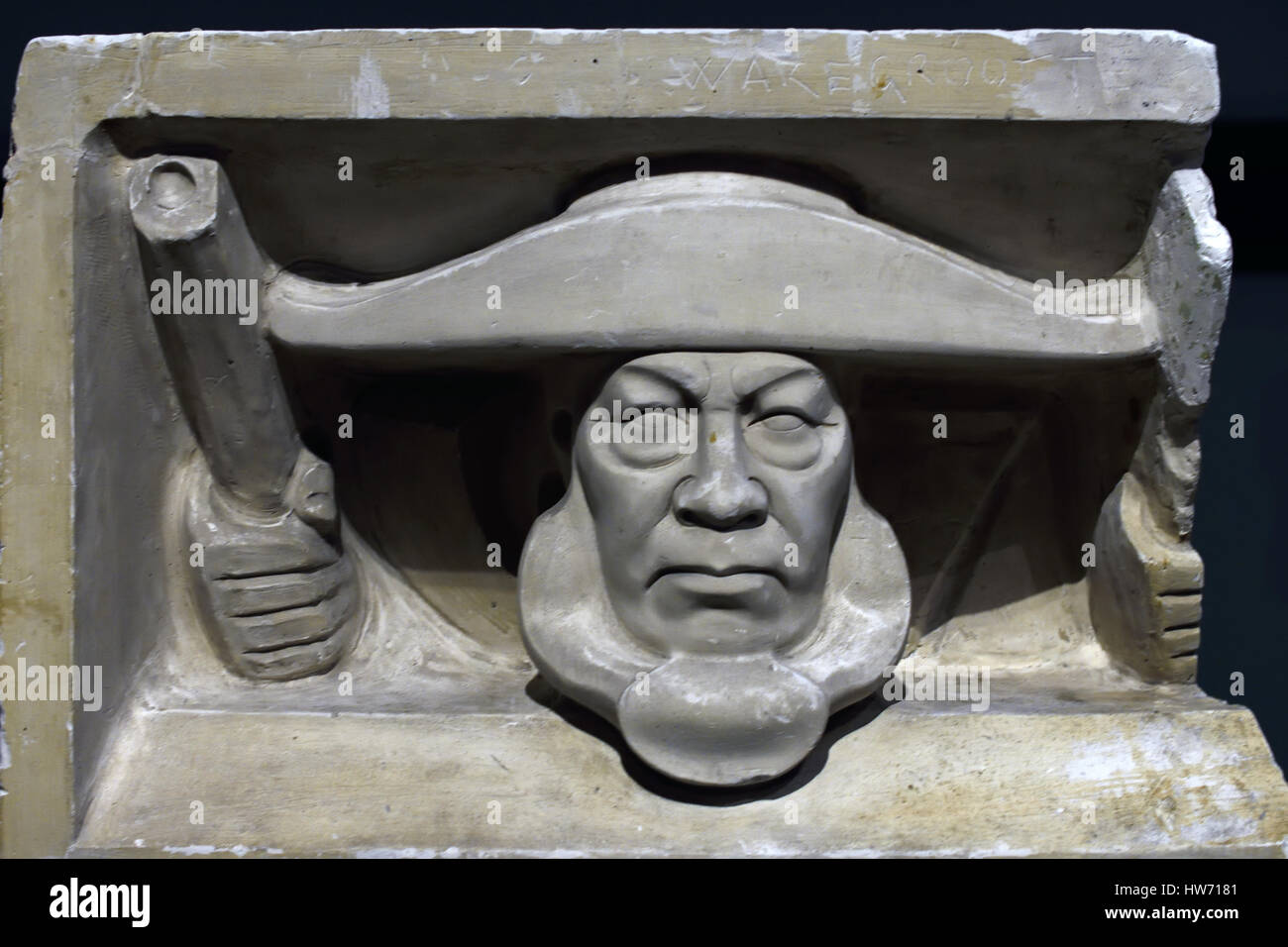 Niederländische Reliefs aus Kapstadt in Südafrika. Die Vereinigten ostindischen Company - VOC - Blütezeit - Niederländisch - Holland-The Niederlande (VOC wurde offiziell das erste börsennotierte Unternehmen der Welt) Stockfoto