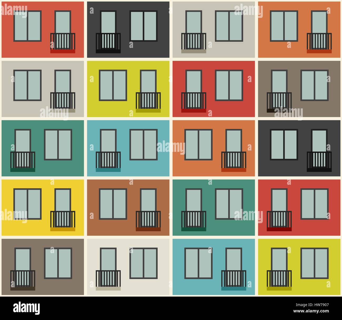 Fassade des wohnblocks kaufen Alamy