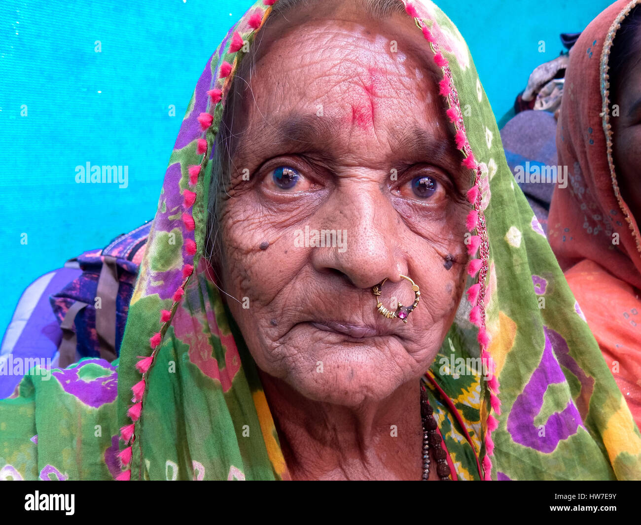 Indianerin aus Kerala hautnah Stockfoto