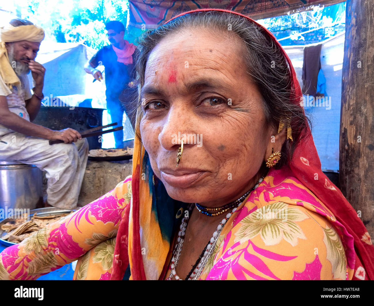 Indianerin aus Kerala hautnah Stockfoto