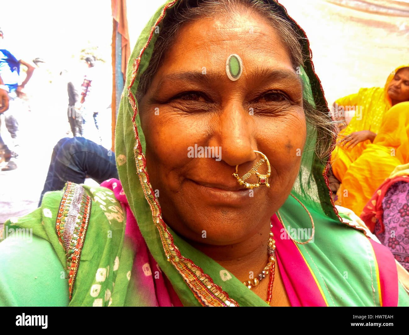 Indianerin aus Kerala hautnah Stockfoto