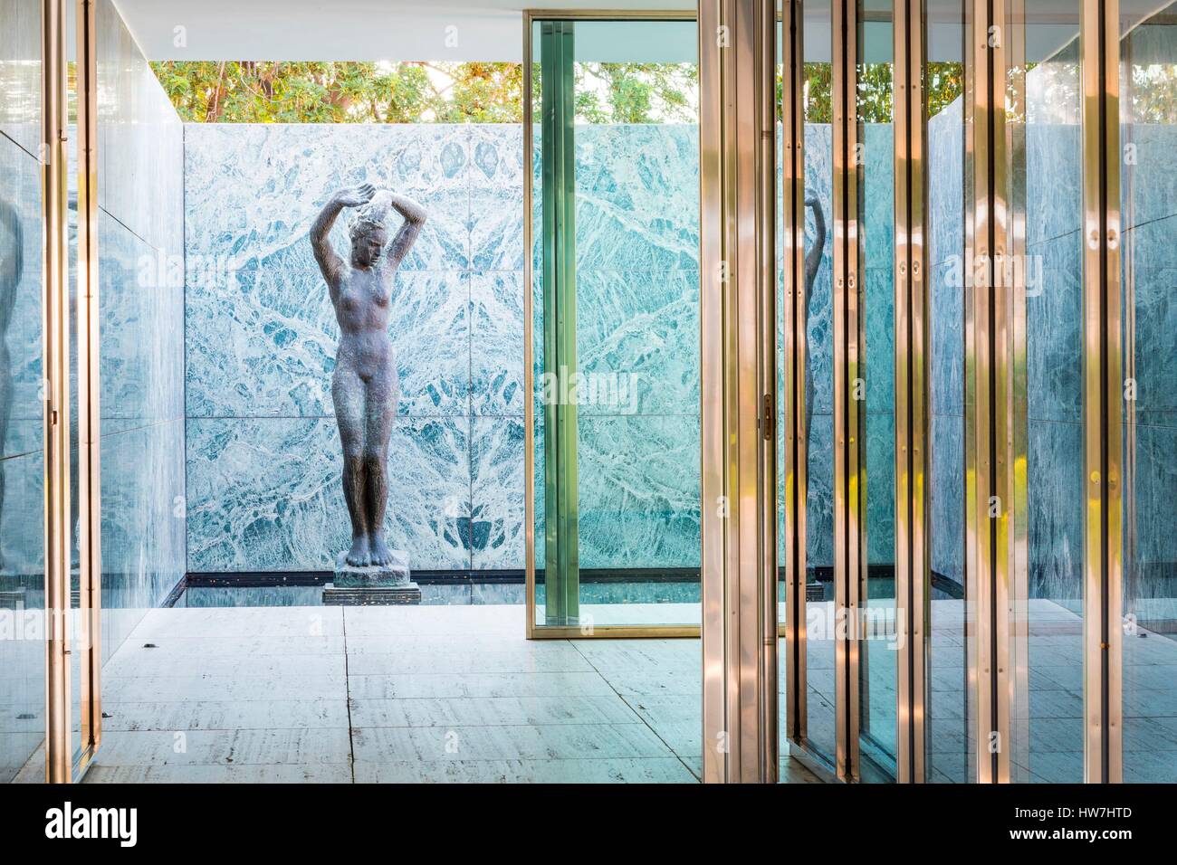 Spanien, Katalonien, Barcelona, Mies van der Rohe der Deutsche Pavillon
