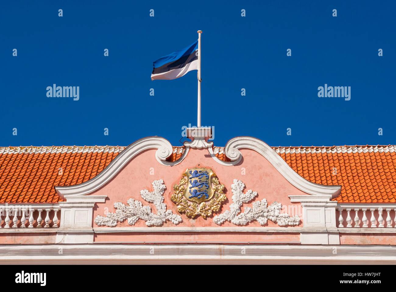 Estland (Baltikum) Tallinn, Altstadt, UNESCO Weltkulturerbe, Stenbock Haus (Stenbocki maja), Sitz der Regierung der Republik Estland Stockfoto