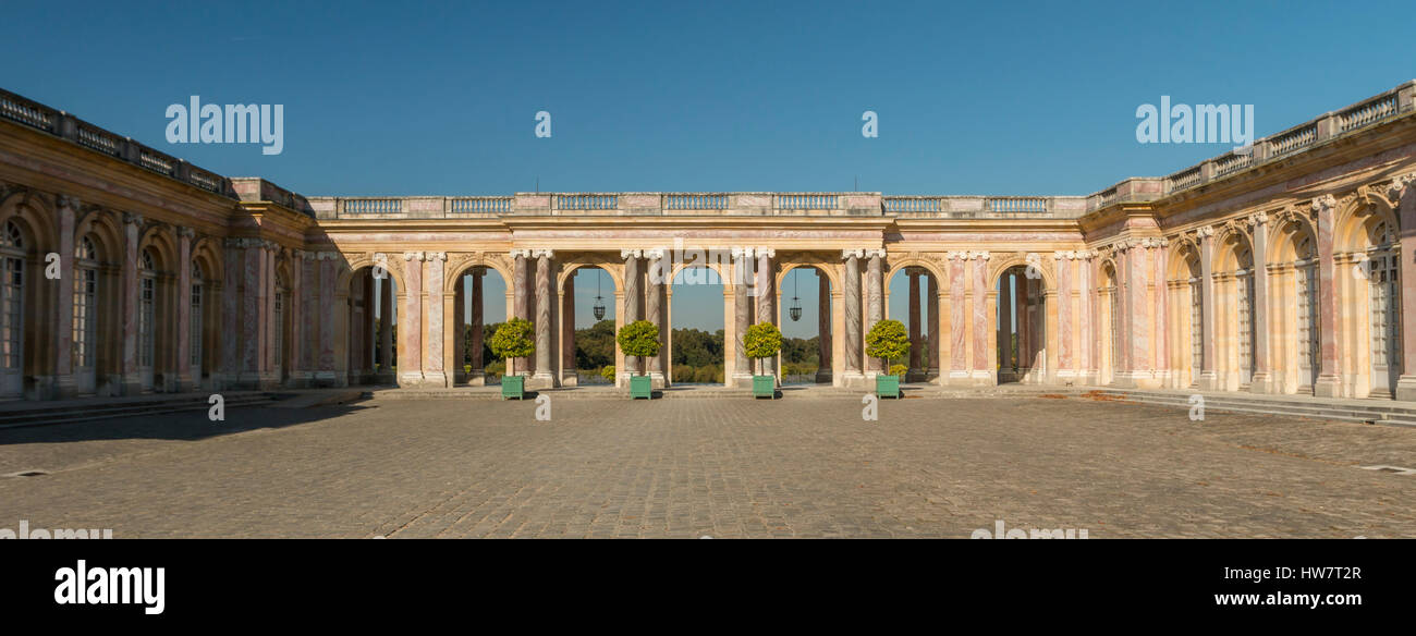 VERSAILLES, Frankreich - 5. Oktober 2016: das Grand Trianon Palace. Stockfoto