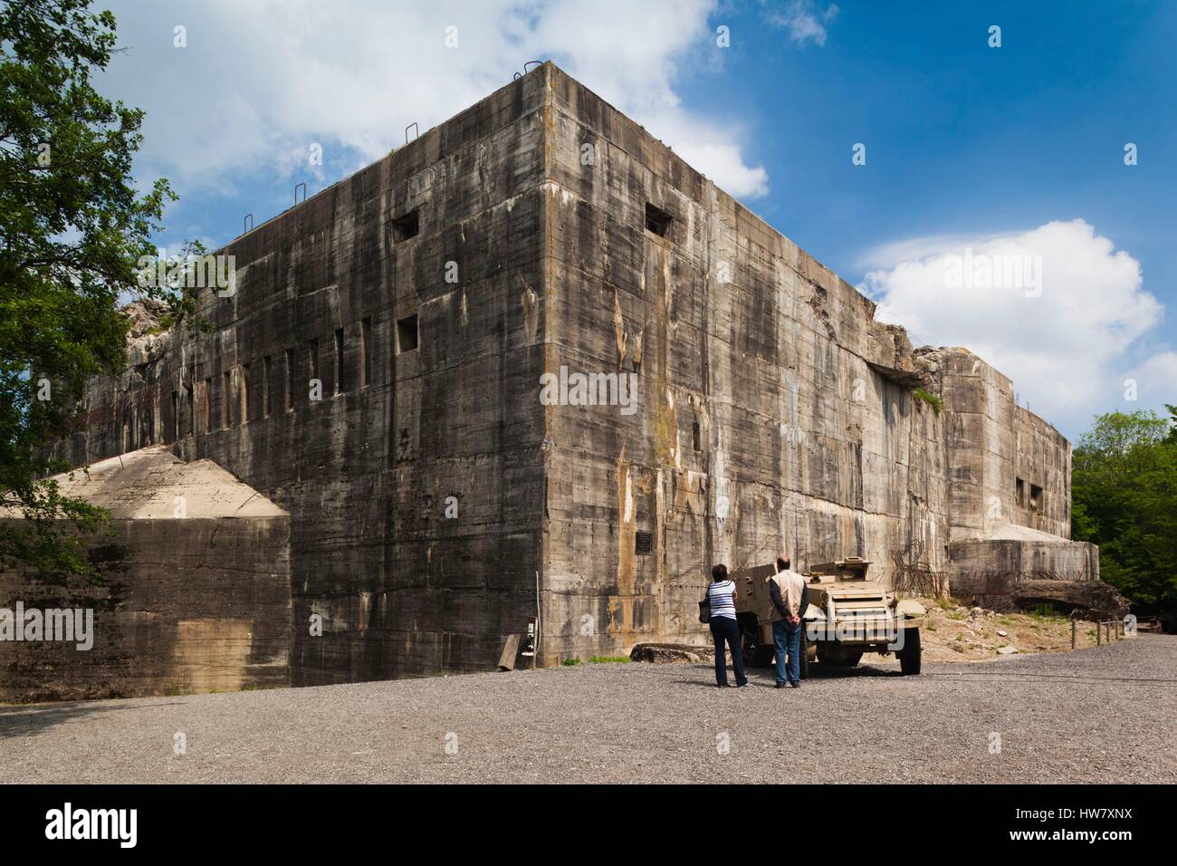 Frankreich, Pas-De-Calais, Eperlecques, Le Blockhaus de Eperlecques, Weltkrieg zwei deutsche V2-Rakete Bunker, außen Stockfoto