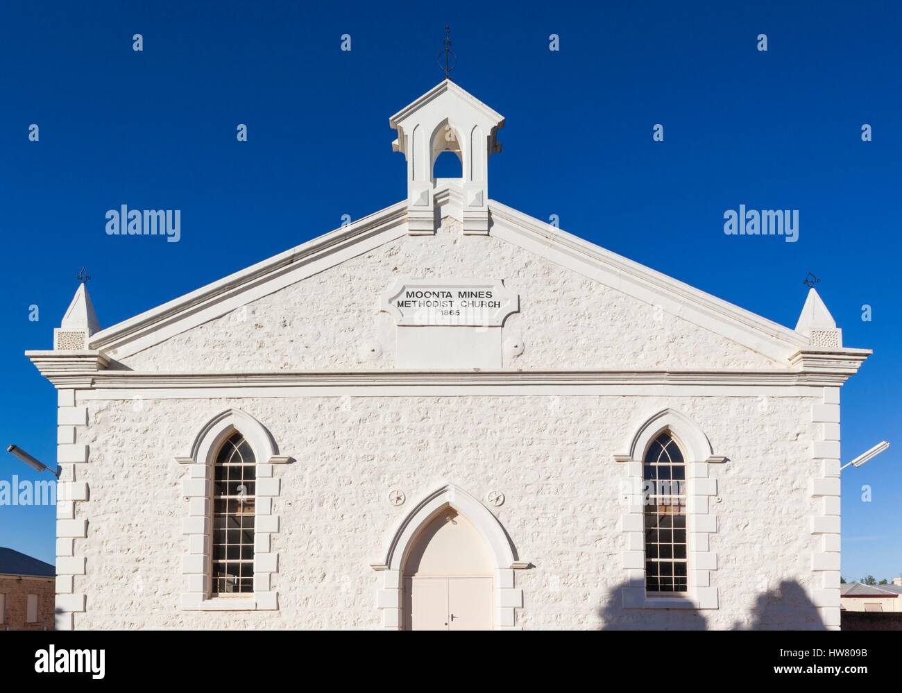 Australien, South Australia, Yorke Peninsula, Moonta, ehemalige Kupfer-Bergbau Boom Stadt, Moonta Mines, Moonta Minen Methodist Church Stockfoto