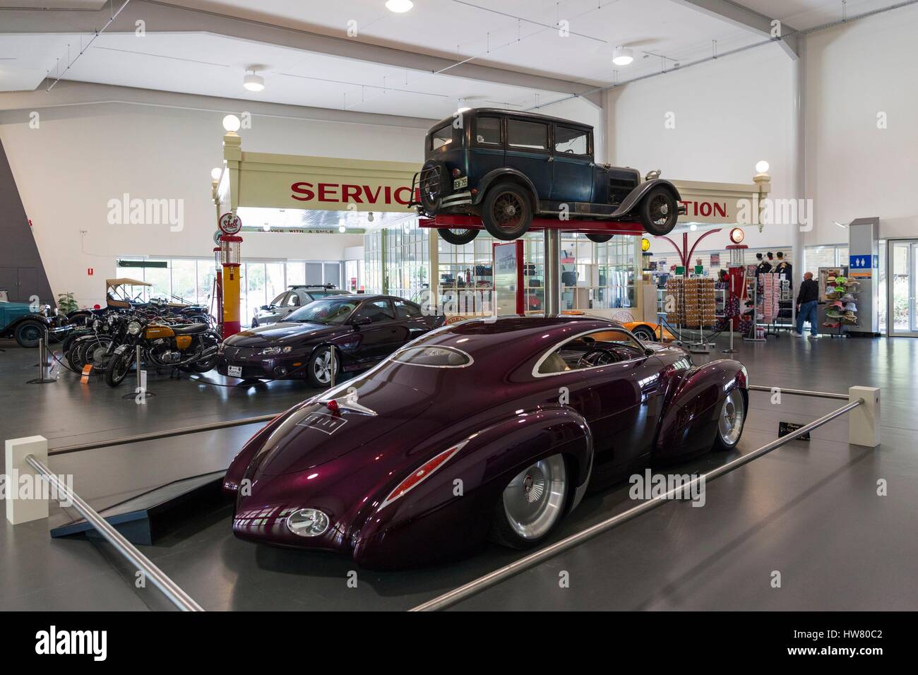 Australien, South Australia, Adelaide Hills, Birdwood, National Motor Museum, maßgeschneiderte Holden Efijy Showcar Stockfoto
