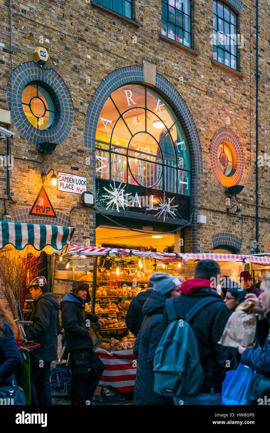 Outdoor-Markt, Abenddämmerung, Mayfair, London, England Stockfoto