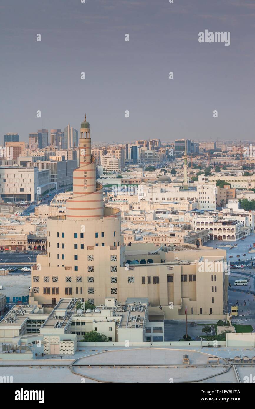 Katar, Doha, FANAR, Katar Islamisches Kulturzentrum, erhöhten Blick am Morgen Stockfoto