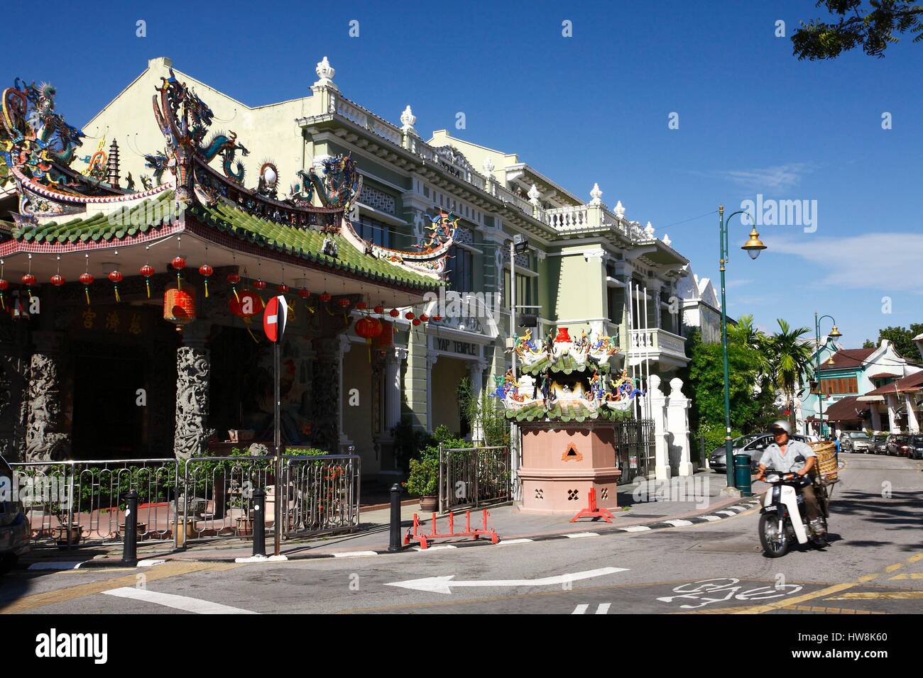 Malaysia, Penang, George Town, aufgeführt als UNESCO-Welterbe, das historische Viertel Stockfoto