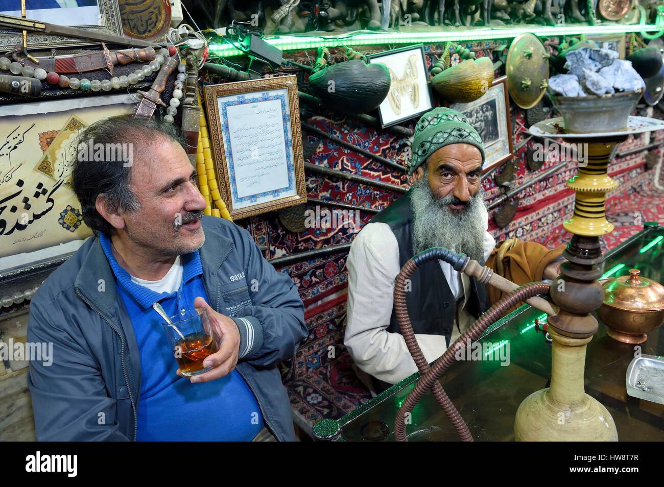 Iran, Provinz Isfahan, Isfahan, Chai Khaneh Azadegan Tea House und restaurant Stockfoto