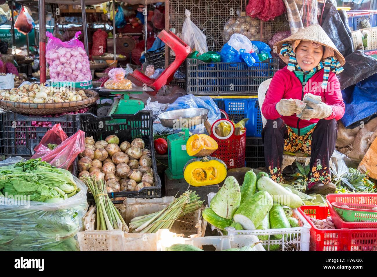 Vietnam, Provinz Khanh Hoa, Nha Trang Stadt, dem Markt Stockfoto