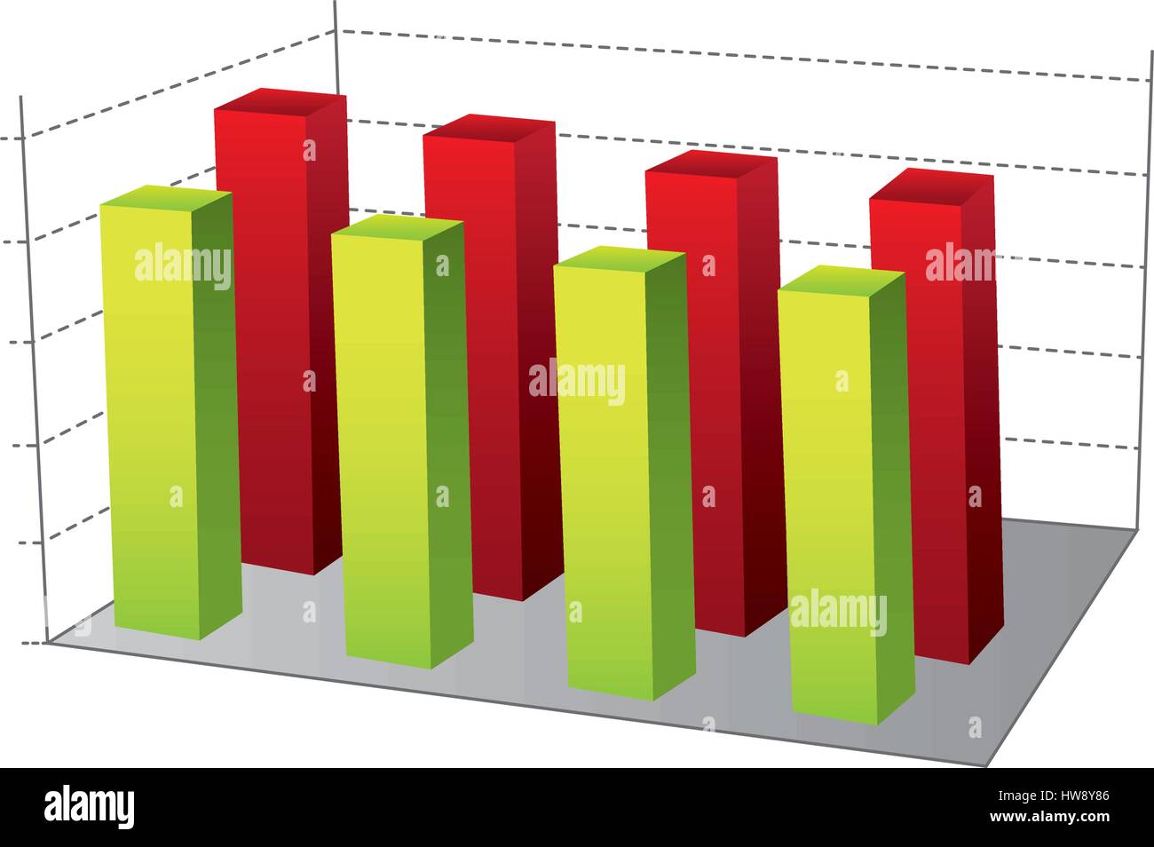 Daten statistische Grafiken concepto Stock Vektor