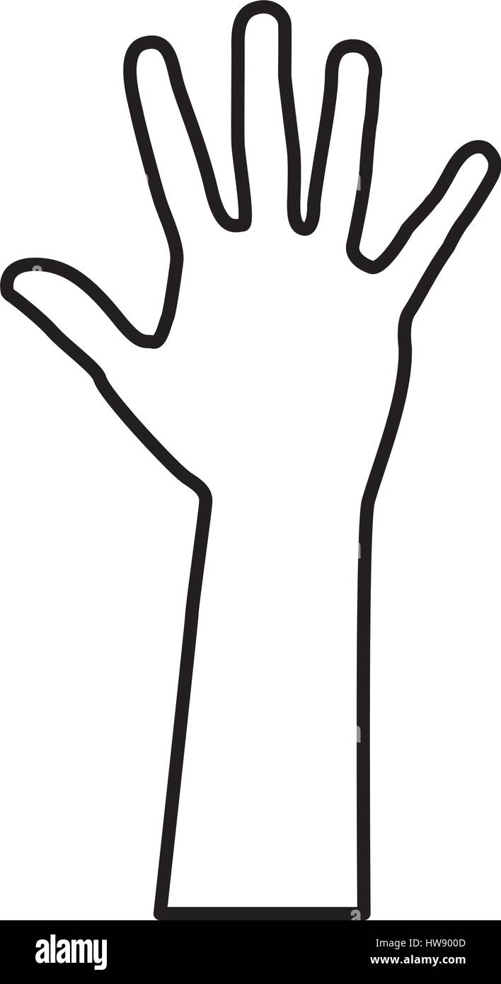 Abbildung Hand Symbol Stock Vektor