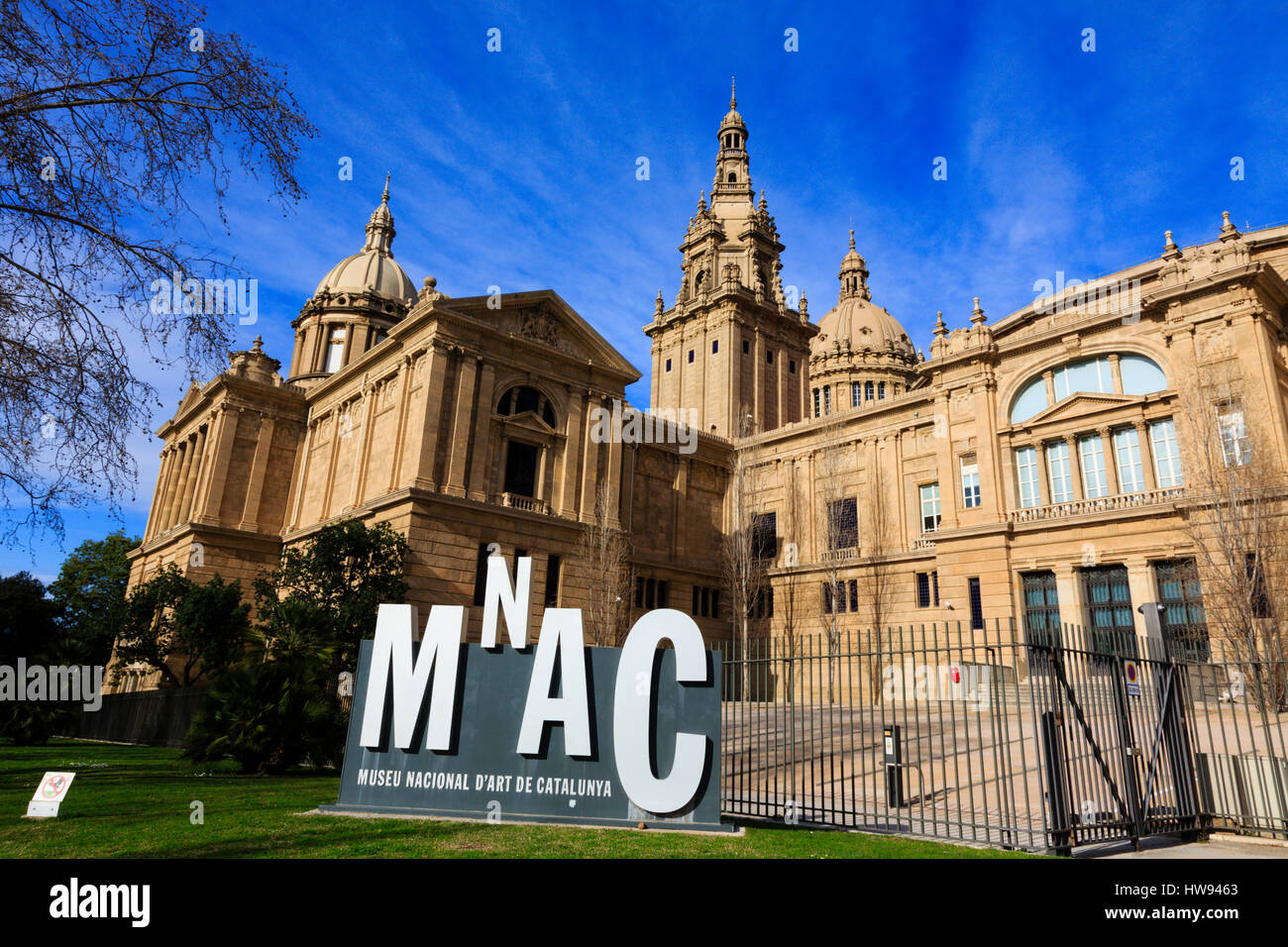 Das MNAC, Museu Nacional d ' Art de Catalunya in Barcelona, Katalonien, Spanien Stockfoto