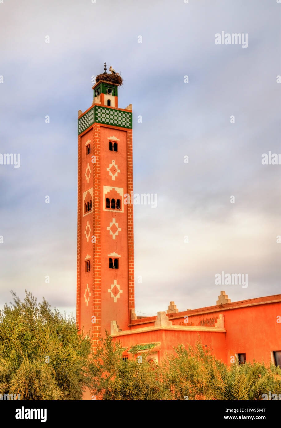 Moschee in Ait Ben Haddou Dorf, Marokko Stockfoto