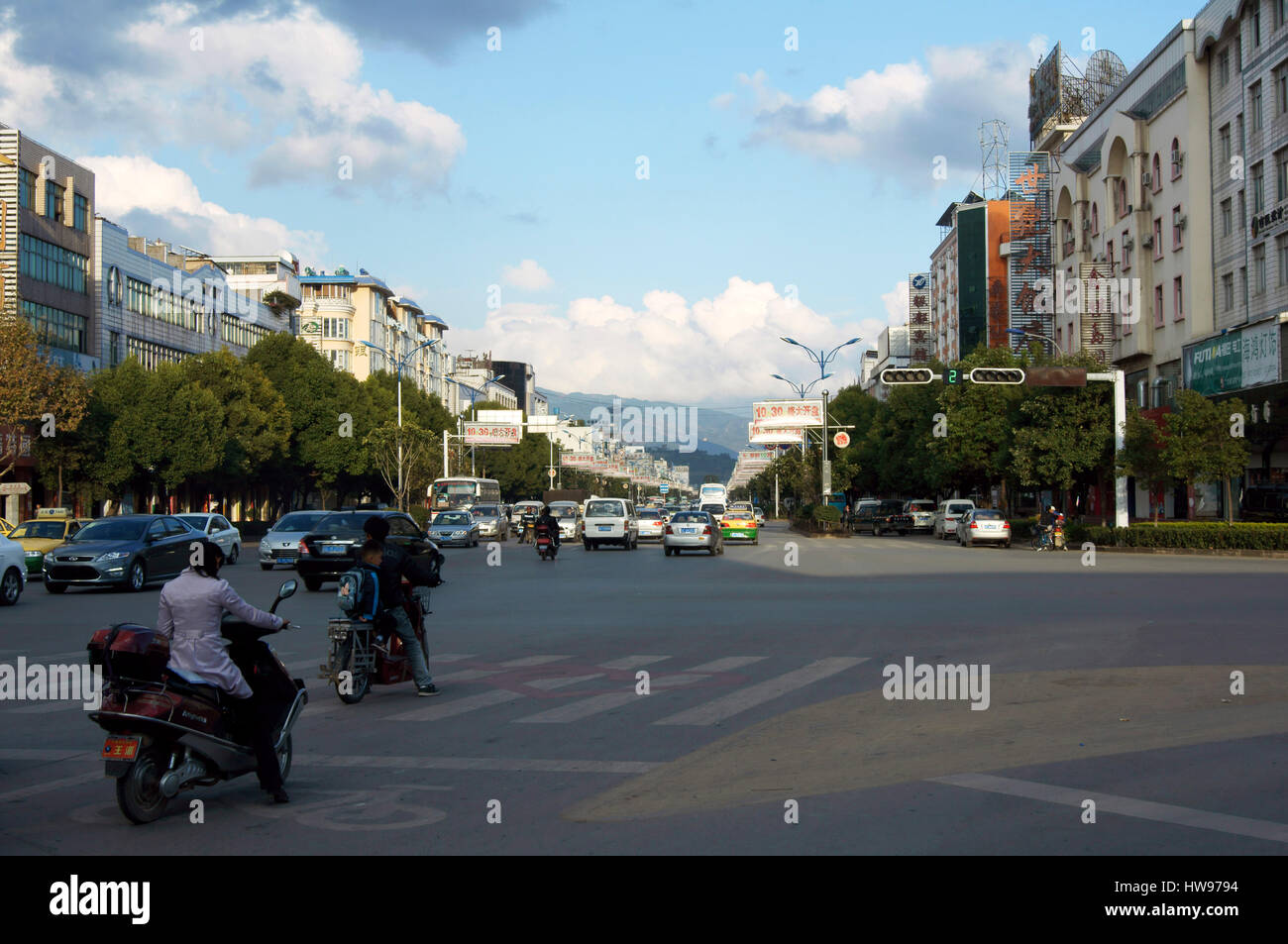 Innenstadt von Dali Stockfoto