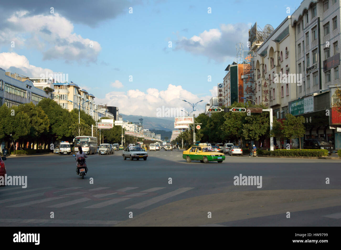 Innenstadt von Dali Stockfoto