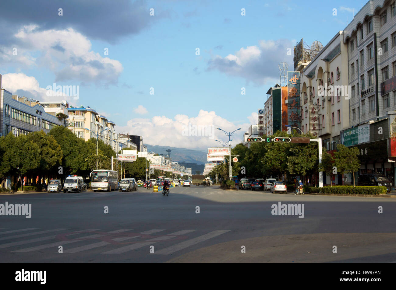 Innenstadt von Dali Stockfoto