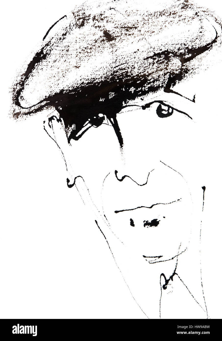 Illustrazione di leonard cohen Fotos und Bildmaterial in hoher