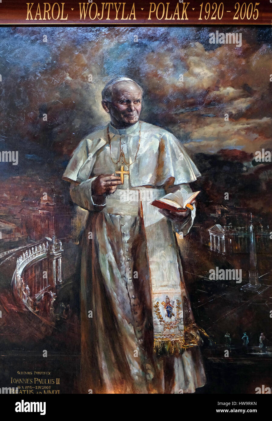 St. Johannes Paul II. von Natalia Tsarkova in der Kirche Santa Maria del Popolo, Rom, Italien am 2. September 2016. Stockfoto