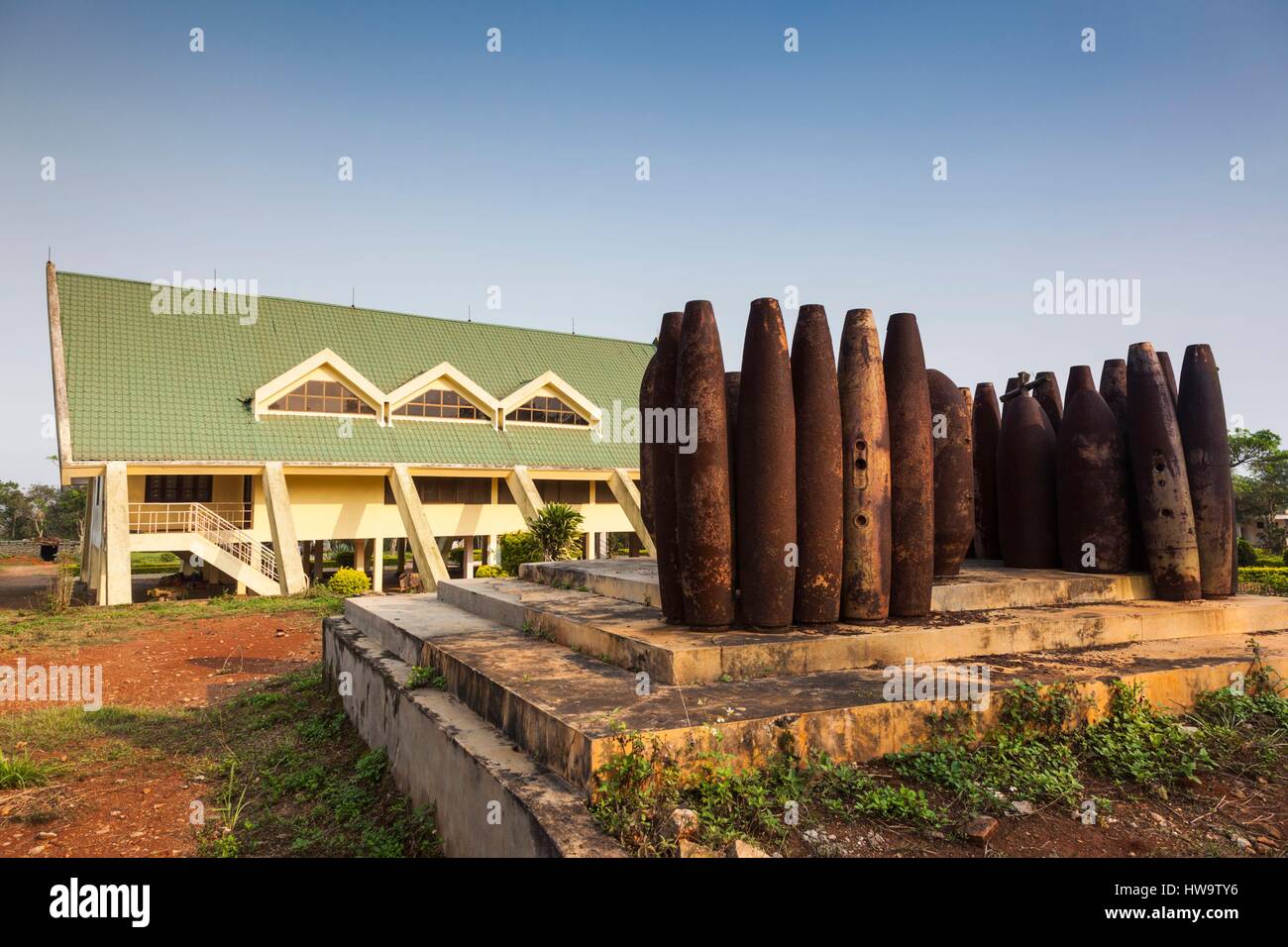 Vietnam, DMZ-Bereich, Provinz Quang Tri, Khe Sanh, ehemalige Khe Sanh US Combat Base, Museum, außen Stockfoto