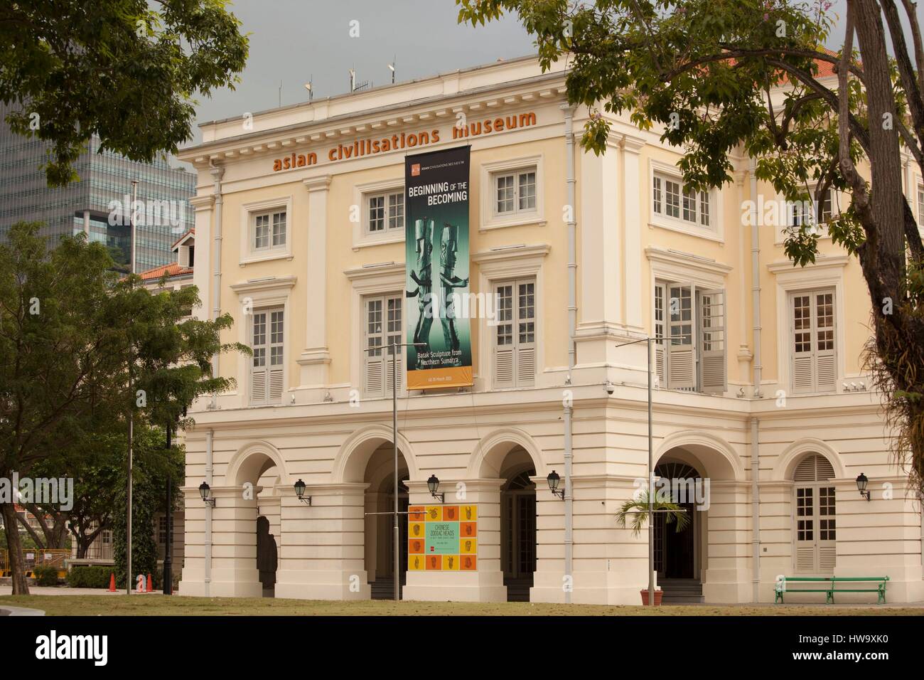 Singapur, Museum für asiatische Zivilisationen, außen Stockfoto