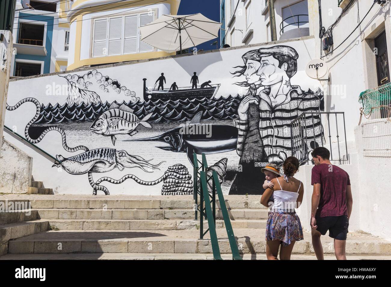 Portugal, Lisboa e Setubal Provinz, Sesimbra Stockfoto