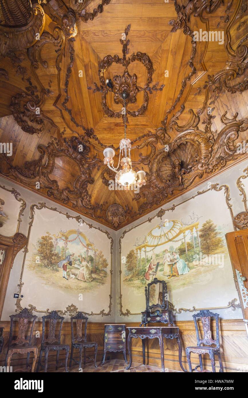 Portugal, Lisboa e Setubal Provinz Sintra Weltkulturerbe der UNESCO, Quinta da Regaleira Regaleira palace Stockfoto