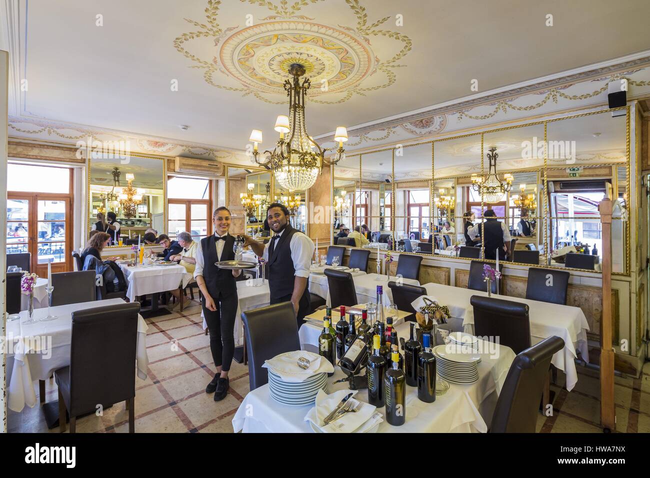 Portugal, Lisboa e Setubal Provinz Sintra Weltkulturerbe der UNESCO, Cafe Paris Stockfoto