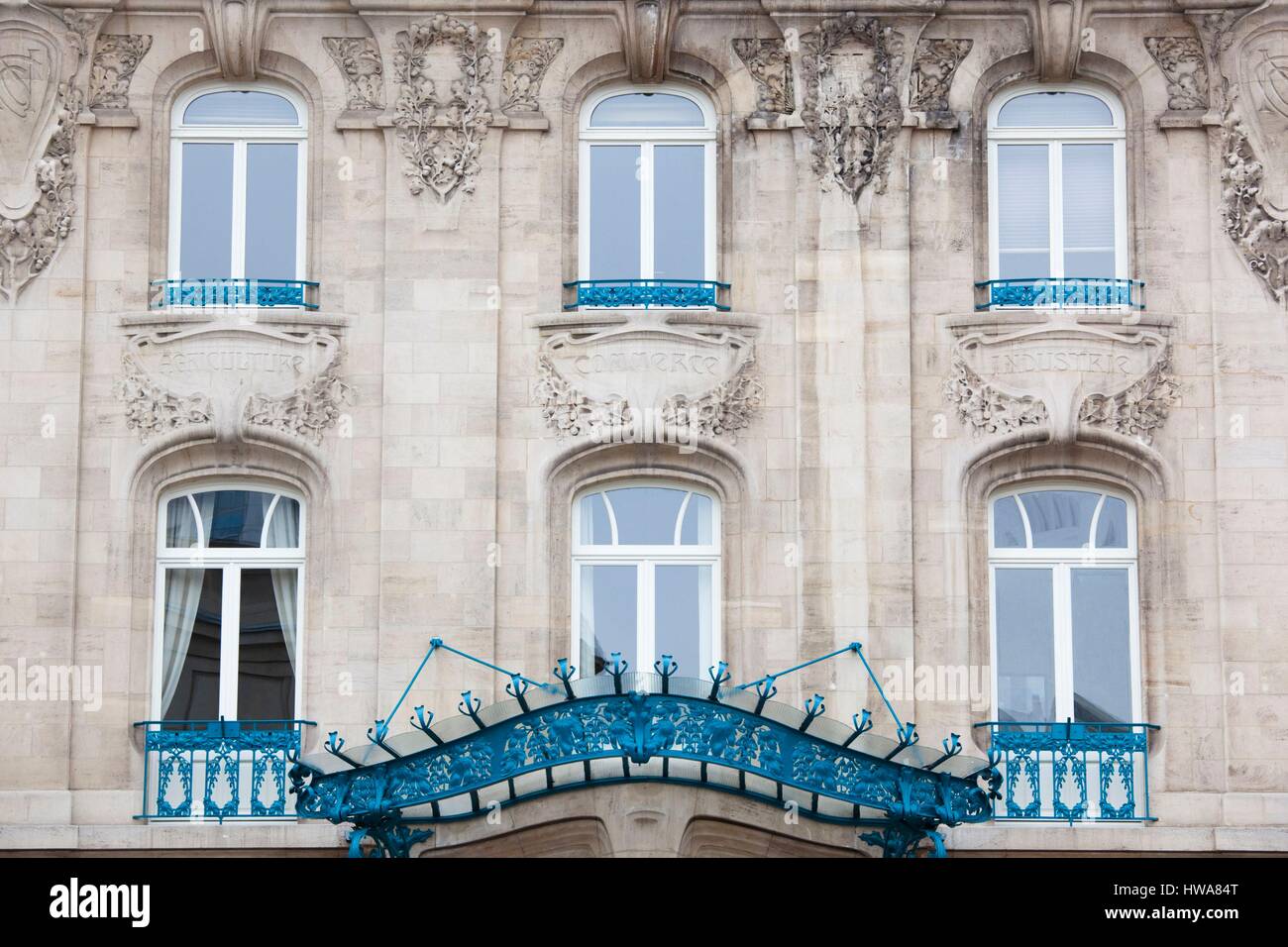 Frankreich, Meurthe et Moselle, Nancy, Chamber of Commerce Gebäude, Jugendstil Stockfoto