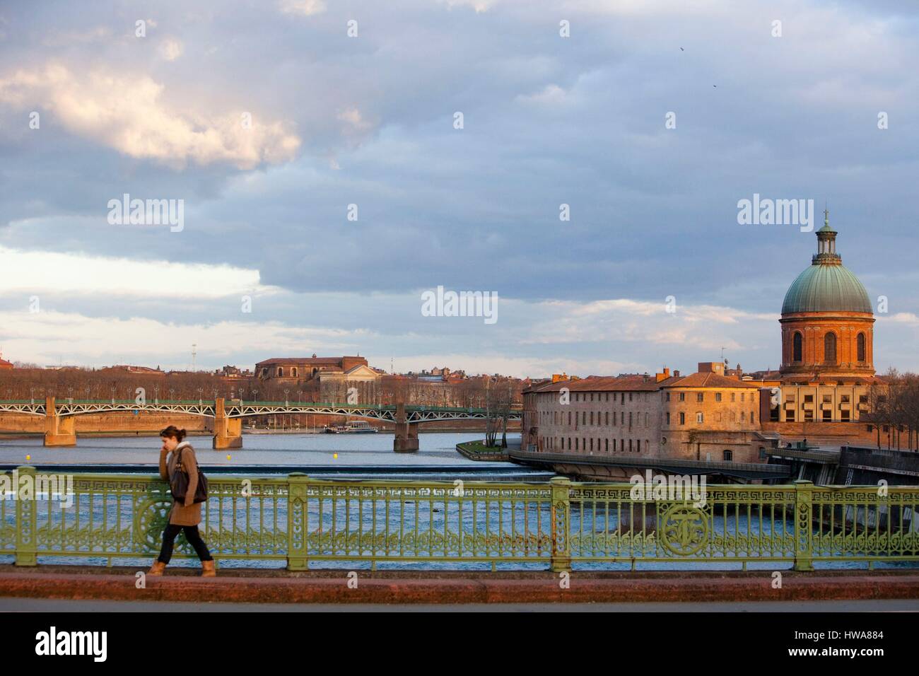 Frankreich, Haute Garonne, Toulouse, Frau der Brücke der Katalanen, Notre-Dame De La Grave Hospiz Stockfoto