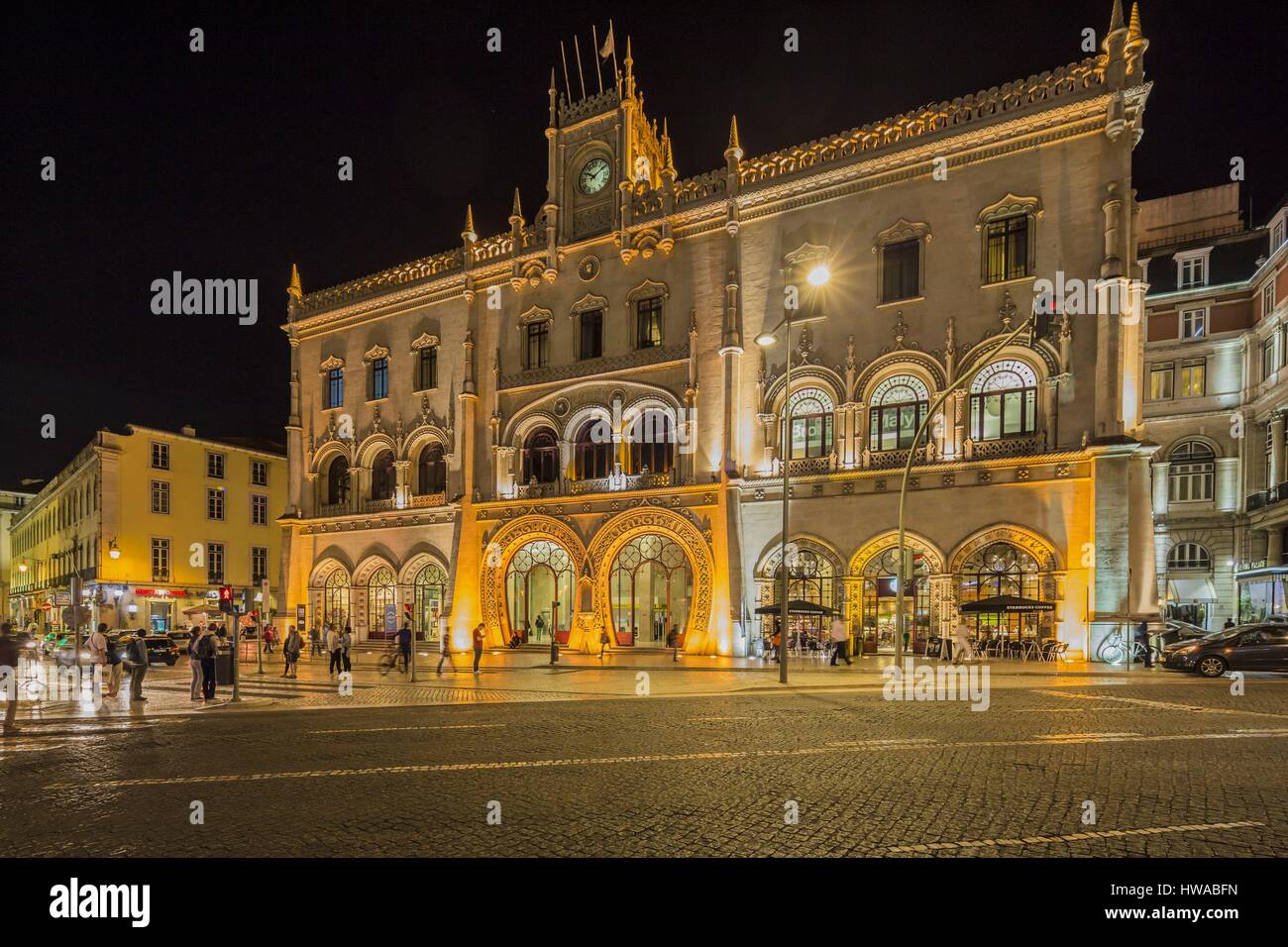 Portugal, Lissabon, der Bahnhof (Estacao central Do Rossio), Bezirk Sant'Ana Stockfoto