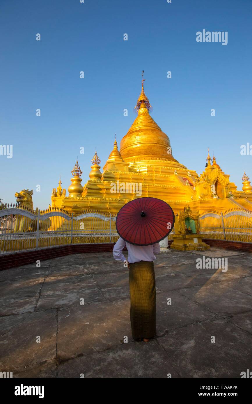 Myanmar, Mandalay Zustand, Mandalay, Sandamuni pagodae Stockfoto