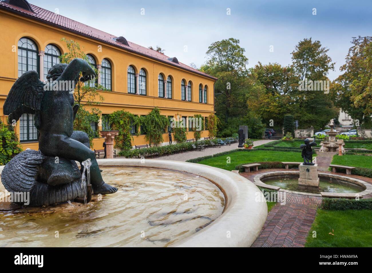 Deutschland, Bayern, München, Lembachhaus Kunstgalerie, außen Stockfoto