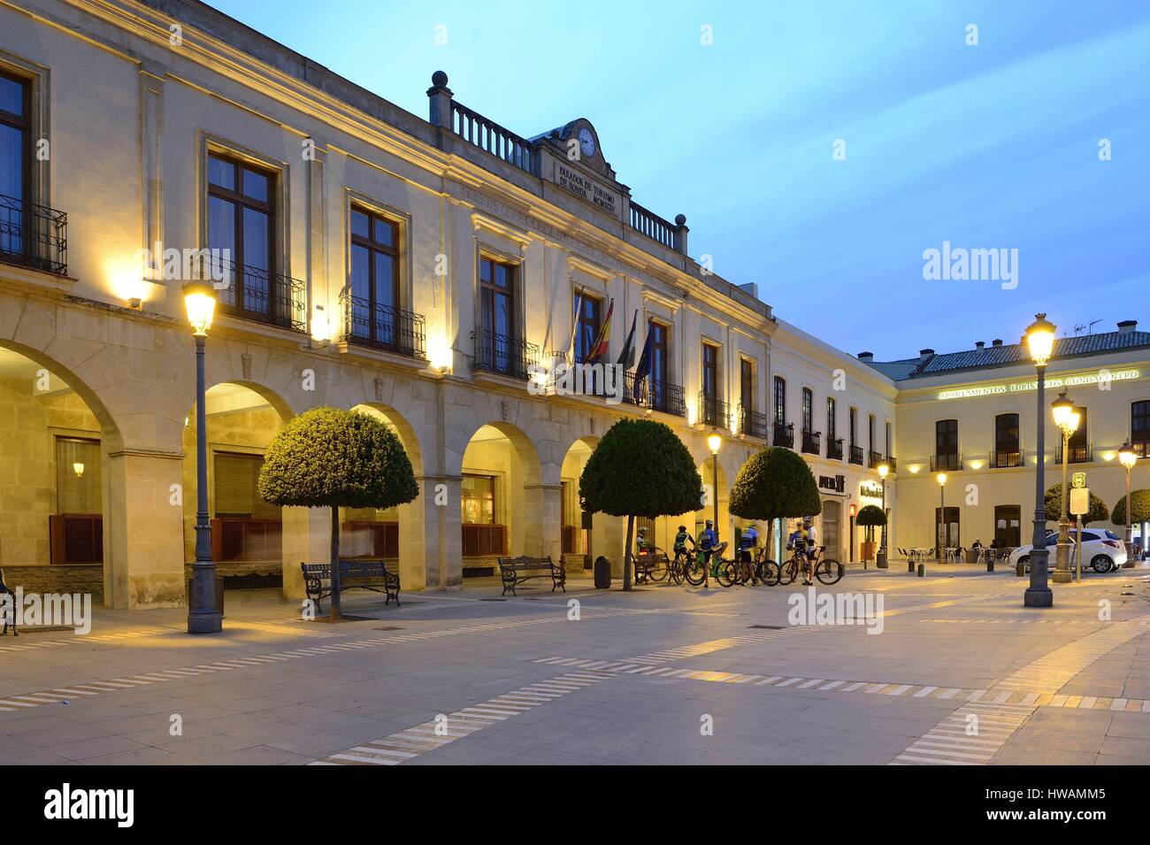 Spanien, Andalusien, Provinz Malaga, Ronda, Parador-hotel Stockfoto