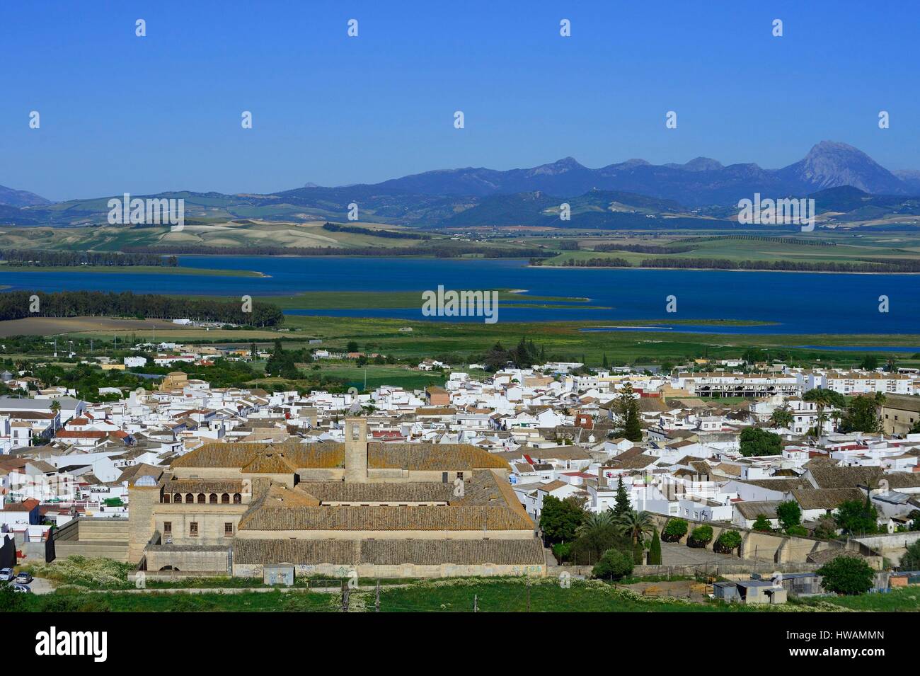 Spanien, Andalusien, das weiße Dorf Bornos Stockfoto