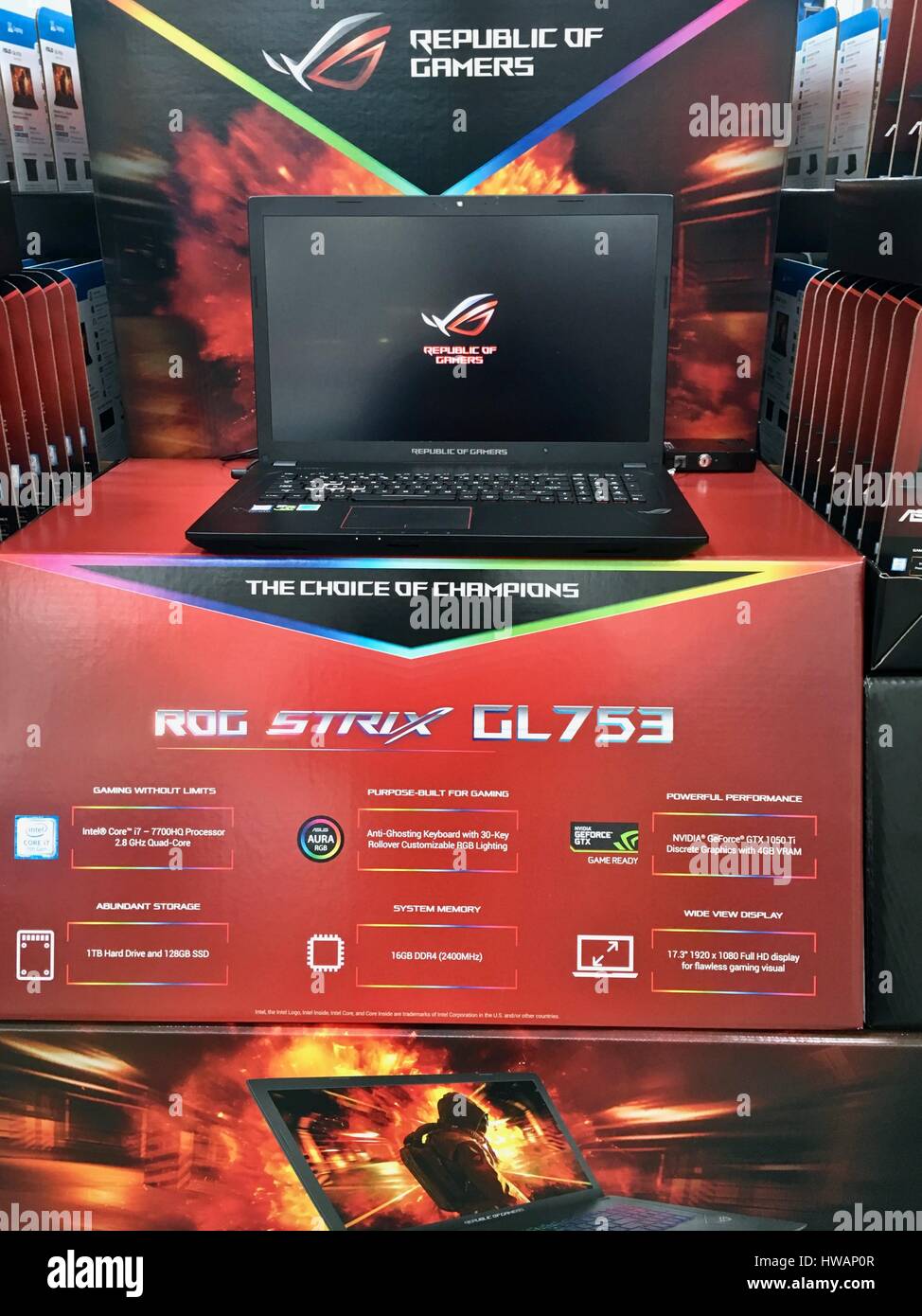 Gaming-Rechner Stockfoto