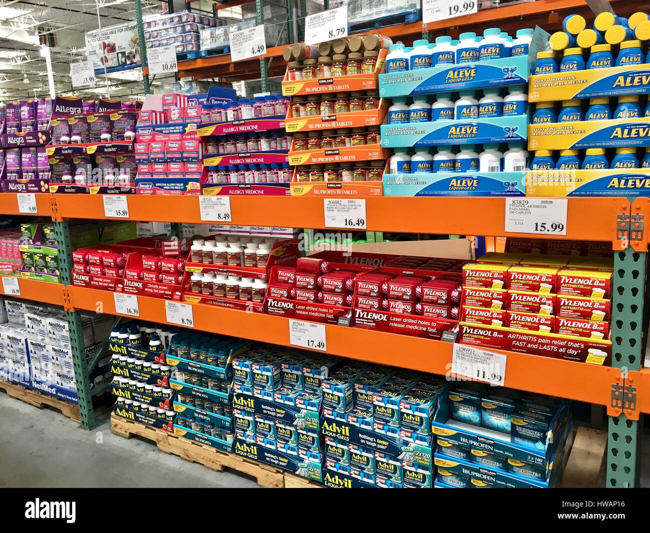 Over the Counter Medizin Stockfoto