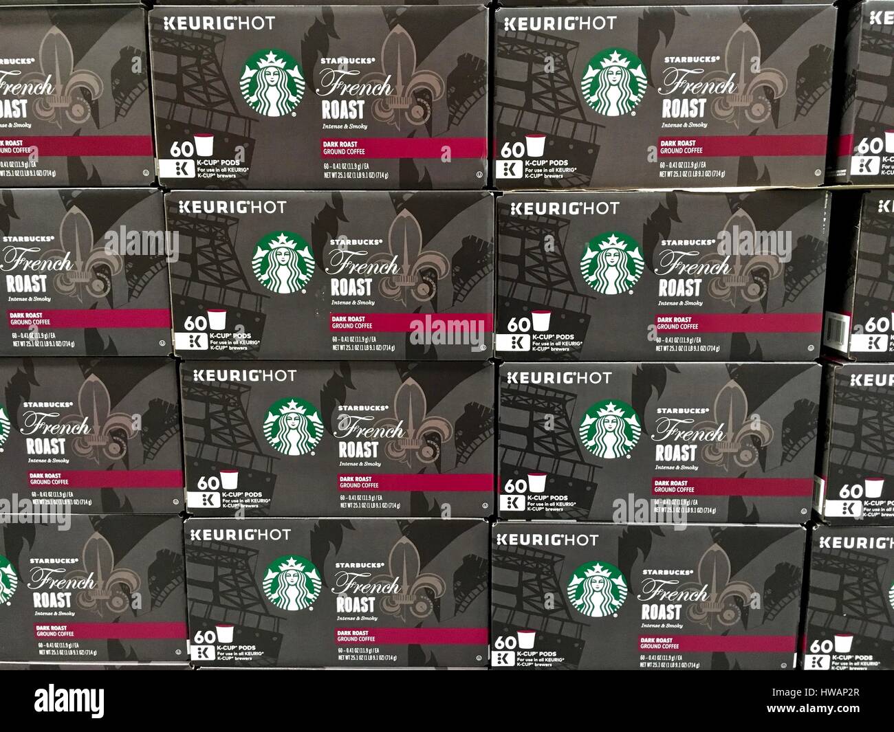 Starbucks Keurig K-Cups Stockfoto